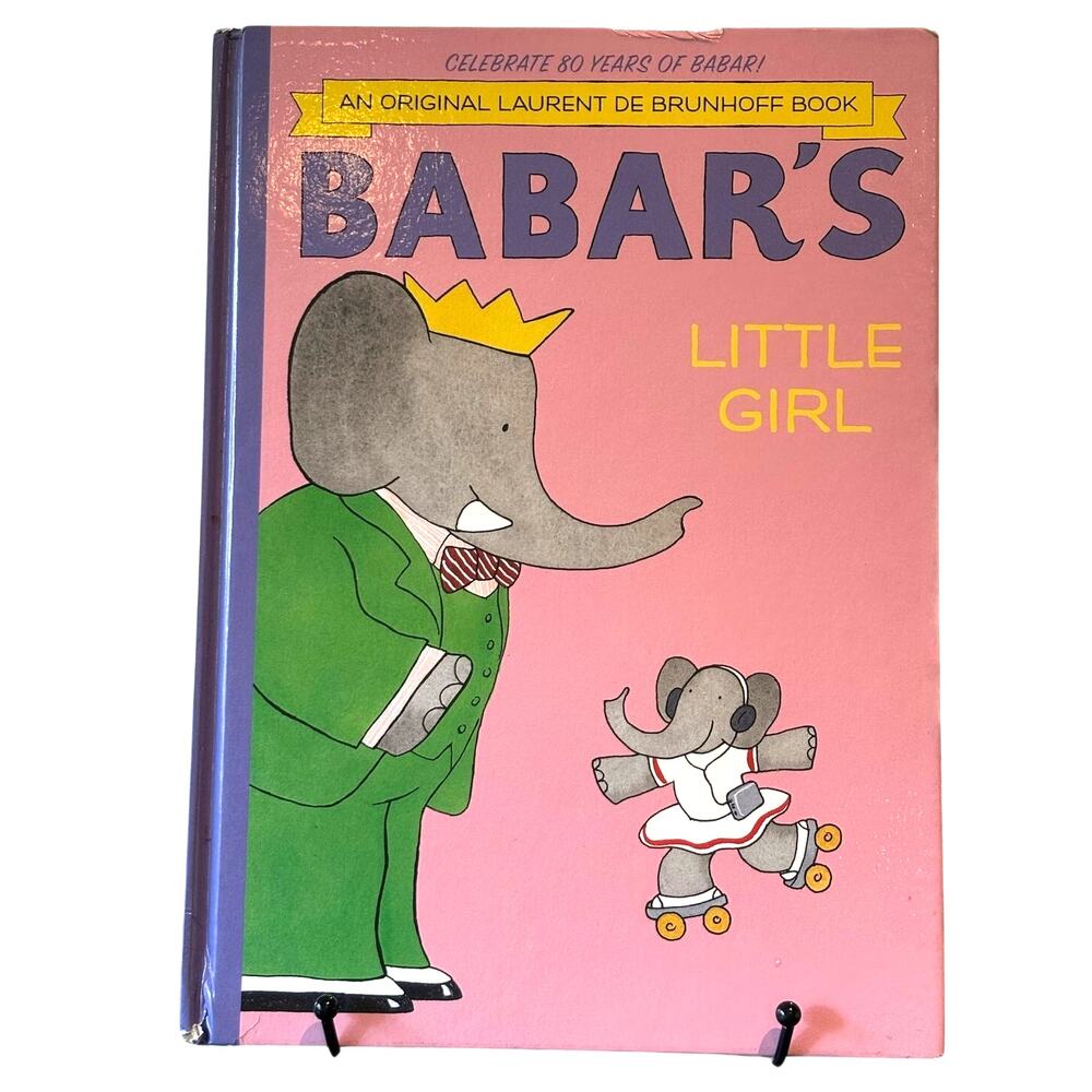 Vintage 2001 Babar's Little Girl Book by Laurent De Brunhoff, Hardcover